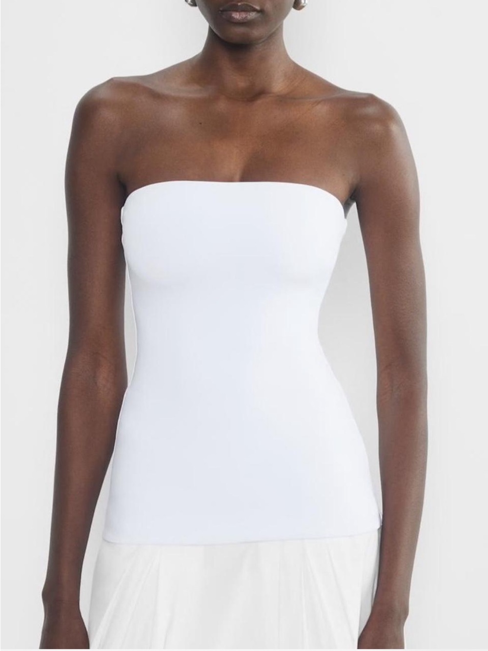 ARITZIA white contour hip tube top
